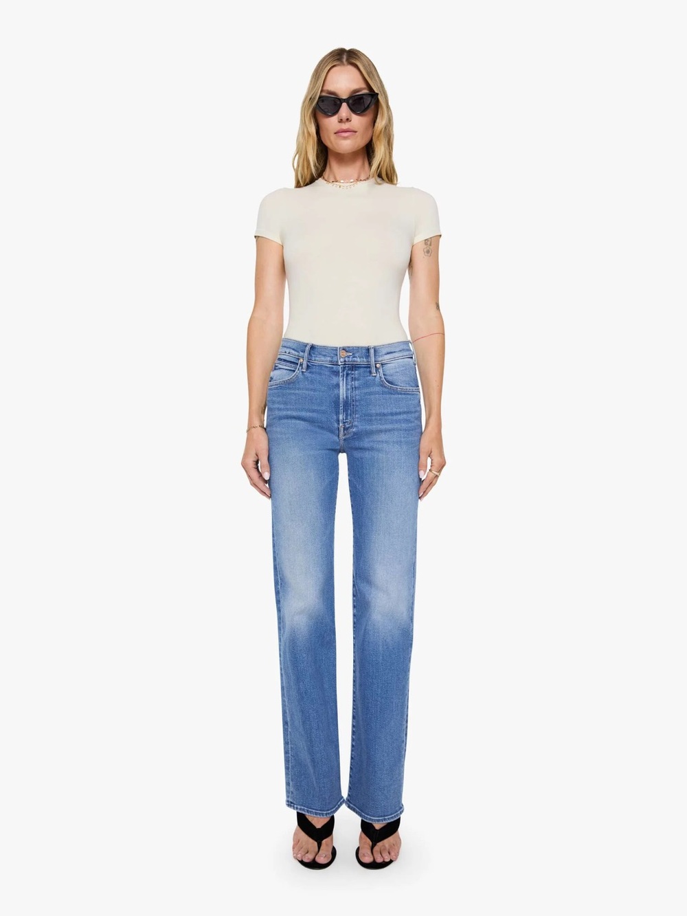MOTHER The Kick It Jeans in Fan Favorite